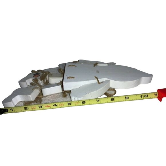 Wood Halloween Shelf Sitters Decor Set of Two Ghost Pumpkin - Picture 8 of 9